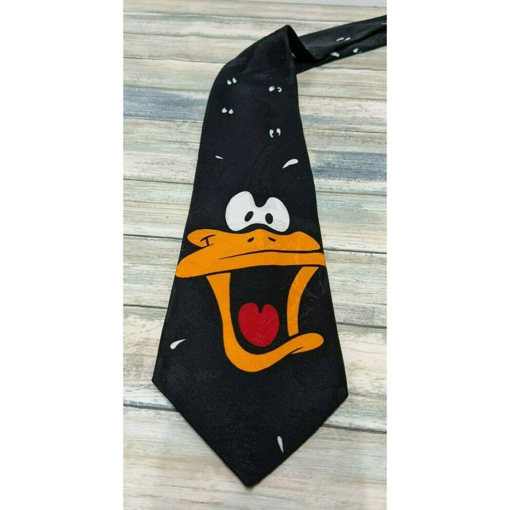 Looney Tunes Mania- Daffy Duck Tie Men's Necktie Fathers Day Gift 1995